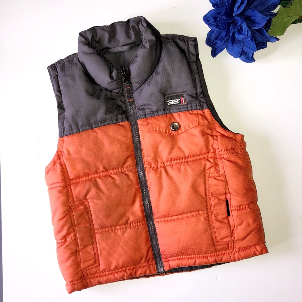 WEATHERPROOF 4T REVERSIBLE ORANGE / CHARCOAL VEST
